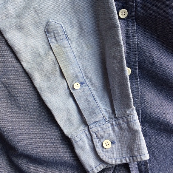 🟠2/$20 4pc Breezy Summer Blues Button Down Shirt Set (S) - Picture 6 of 16